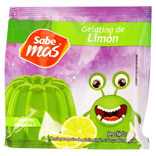 Gelatina Sabemas Sabor Limón - 40 g