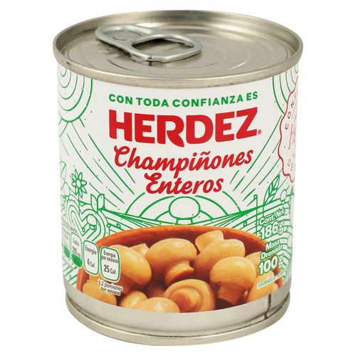 Hongos Champiñones Herdez Enteros Lata - 186 g