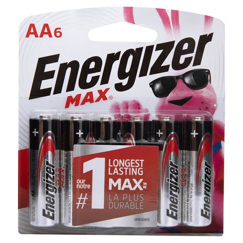 Bateria Energizer Max Aa - 6 Unidades