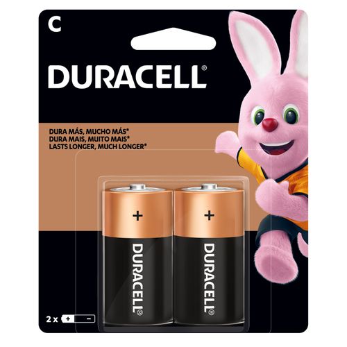Bateria Duracell Alcalina C - 2 unidades