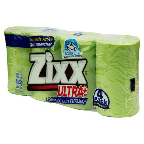 4 Pack Jabón Zixx Maxima Limpieza Verde -1700 Gramos