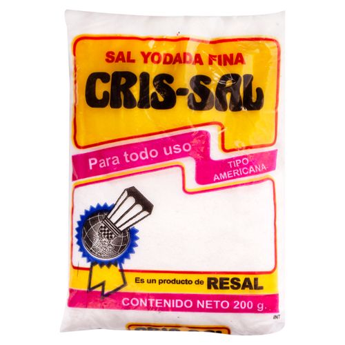 Sal Refinada Cris Sal En Bolsa - 200 g