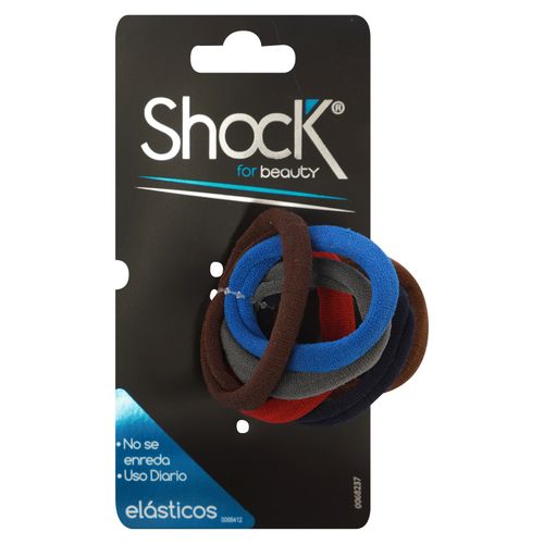 Cola Para Cabello Shock Elastico Colores Noche 12Und