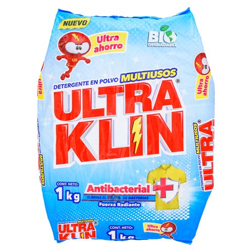 Detergente en Polvo Ultraklin Antibacterial F Rad - 1000 g