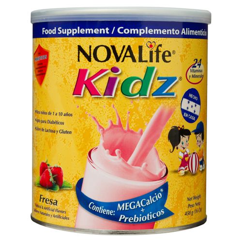 Kids Novalife Complemento Fresa - 448Gr