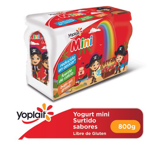 8 Pack Yogurt Yoplait Mini Fresa - 100gr