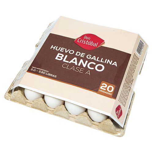 Huevo de Gallina Don Cristobal Jumbo - 20 Unidades