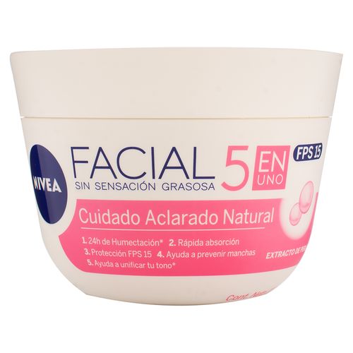 Crema Facial Nivea Aclarado Natural375Ml