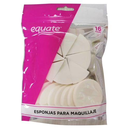 ESPONJA EQUATE  PARA MAQUILLAJE 12 PIEZAS