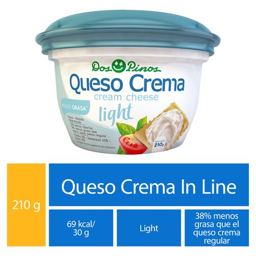 Queso crema Dos Pinos light - 210 g