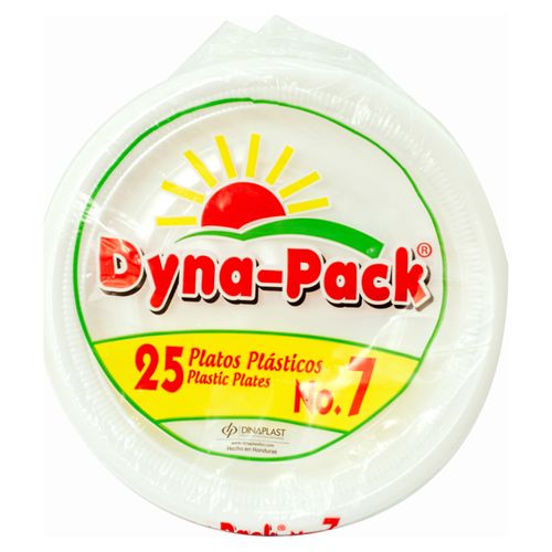 Plato Dyna Pack Desechable N7 - 25 Unidades