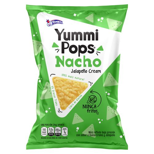 Snack Yummies Yummipops Nacho Jalapeño Cream - 130 g