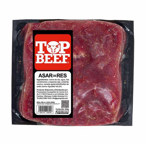 Asar Res Novi Top Beef Fresca 404 Gr Unidad