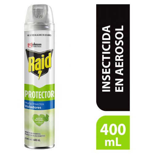 Insecticida Raid Protector Mata Voladores Aerosol - 400ml