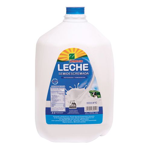 Leche Zamorano Semidescremada 3700Ml
