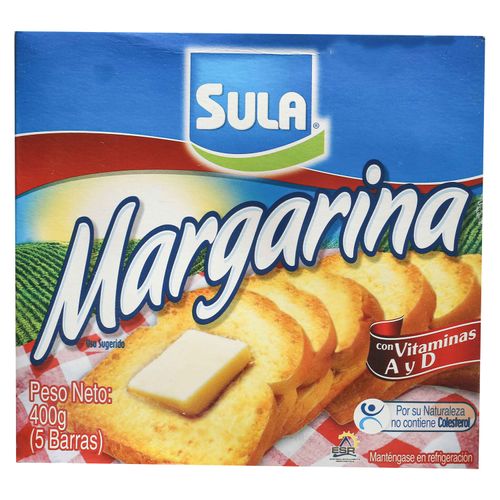 Margarina Sula Con Vitaminas 5 Uds - 400 g