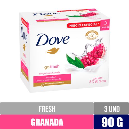 3 Pack Jabón Dove Original Granada -360gr