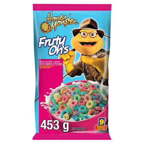 Cereal Honey Monster Sabor A Frutas - 482 g