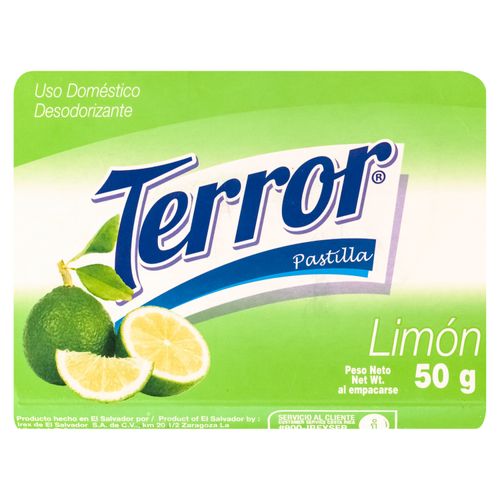 Pastilla Desodorante Terror Limón - 50 g