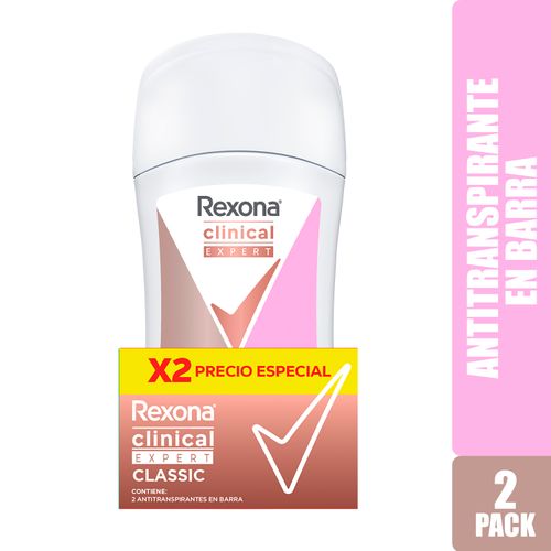 Desodorante Rexona Expert Classic en Barra - 46 g