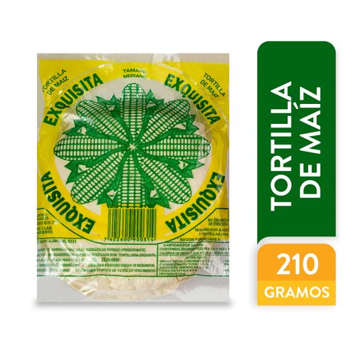 Tortilla La Exquisita De Maíz Mediana  - 210 g