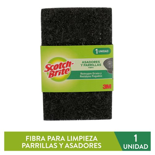 Fibra Scotch Brite Negra Parrilla - 1Ud