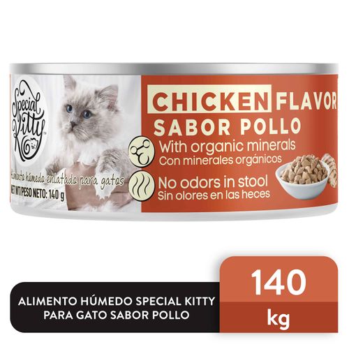 Alimento Húmedo para Gato Marca Special K Sabor  Pollo 140Gr