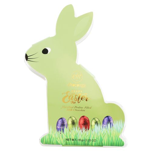 ChocoHuevo Elit Bunny Azul Feliz Pascua  -  95g