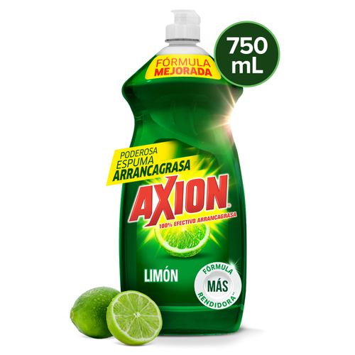 Detergente Lavatrastes Líquido Axión Limón - 750ml