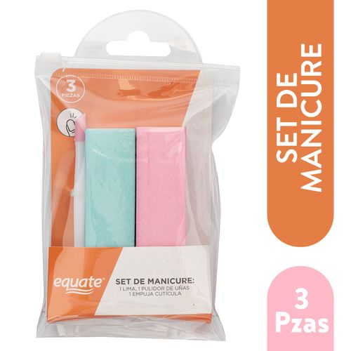 Set Manicure Equate 3 Piezas