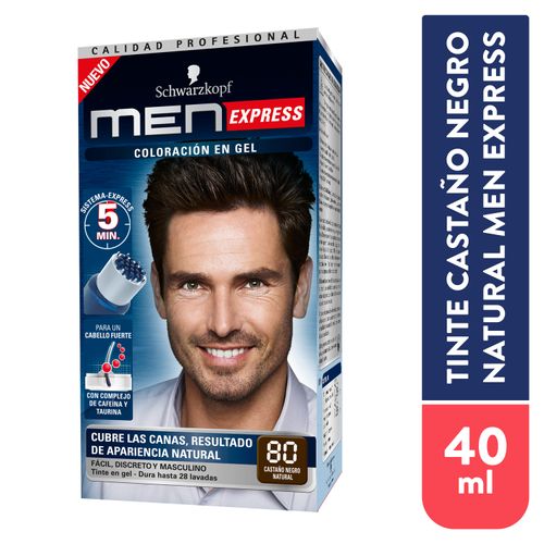 Tinte Men Xpress Castaño Medio Natural - 156 ml