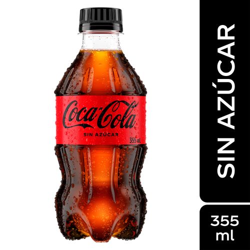 Gaseosa Coca Cola sin azúcar - 355 ml