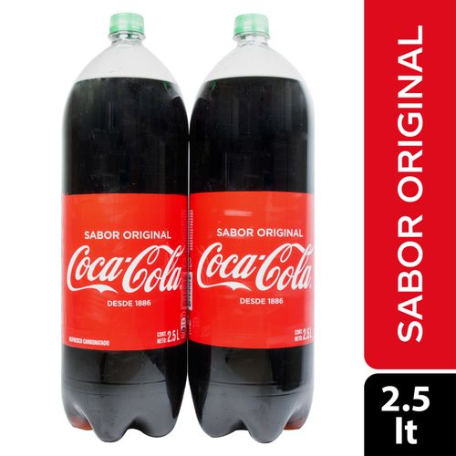 2 Pack Gaseosa Coca Cola-  5000ml