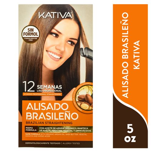 Alisado Kativa Brasileño Cabello Natural - 225 g