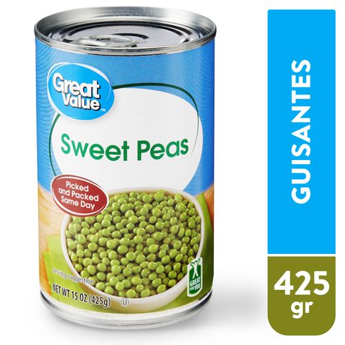 Sweet Peas Great Value En Lata - 425gr