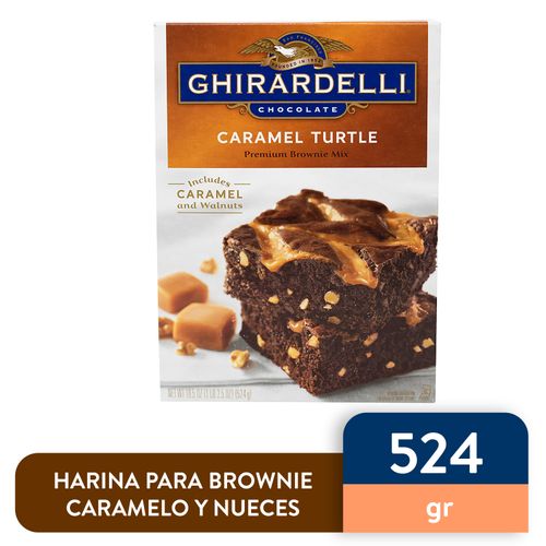 Harina Ghirardelli De Chocolate Turtle Brownie - 524 g