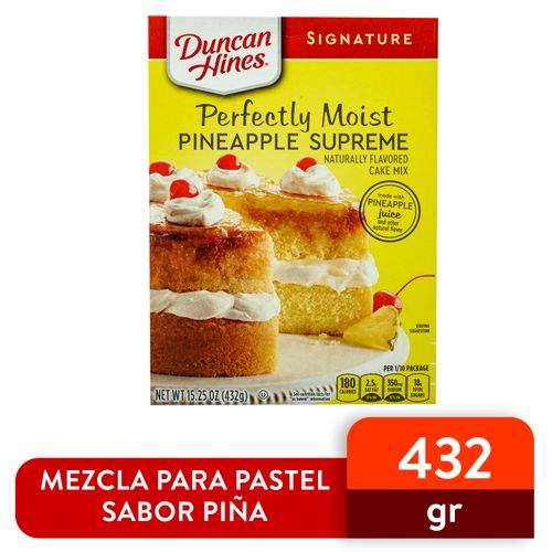 Pastel Duncan Hines Pineappple Supreme - 15.25 onzas