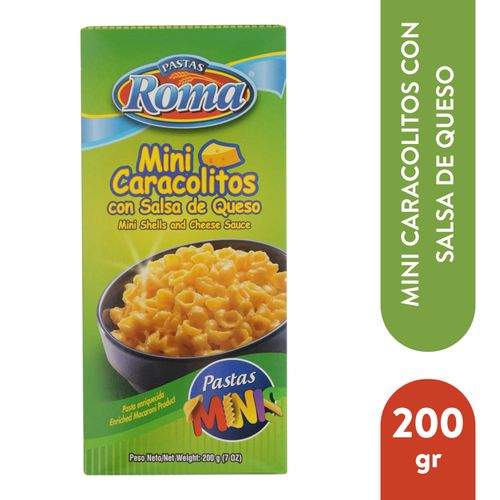 Pasta Roma Mini Caracolitos Con Salsa De Queso - 200 g