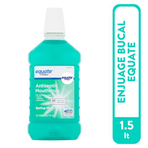 Enjuague Equate Bucal Spring Mint - 1.5 L