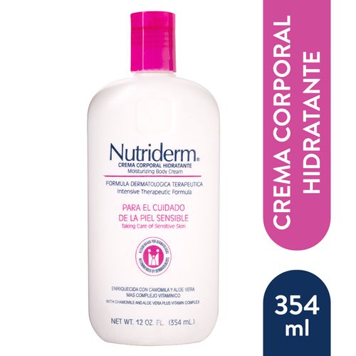 Crema Corporal Hidratante Nutriderm para el Cuidado de la Piel Sensible - 354ml