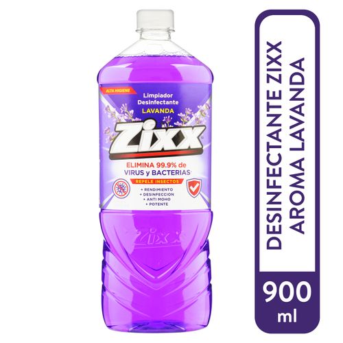 Limpiador Zixx Desinfectan Lavanda 900ml