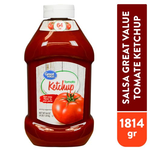 Salsa Great Value Tomate Ketchup - 1814gr