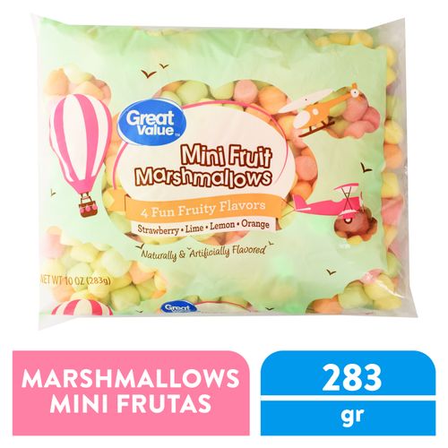 Marshmallow Mini Great Value Sabor Frutas - 283 g