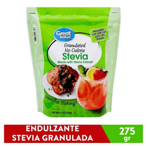 Endulzante Great Value Stevia Granulada - 275gr