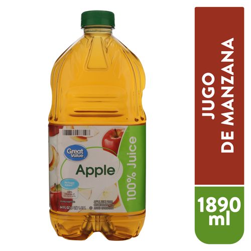 Jugo Great Value De Manzana - 1890ml