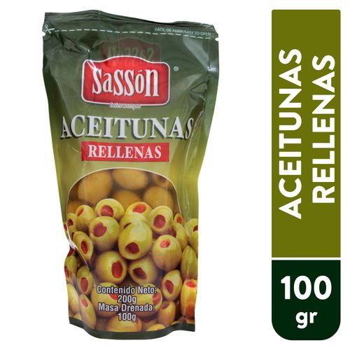 Aceitunas Sasson Rellenas - 100 g