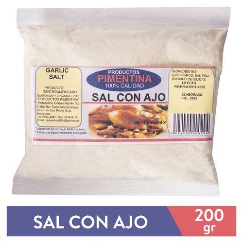 Sal Con Ajo Pimentina en bolsa -200 g