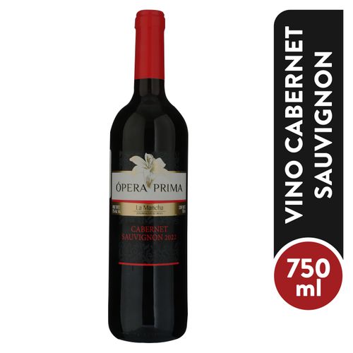 Vino Tinto Opera Prima Cabernet Sauvignon- 750 ml
