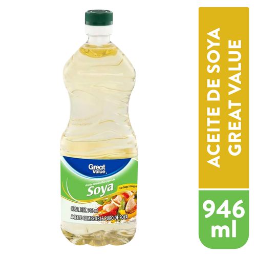 Aceite Great Value De Soya 946Ml