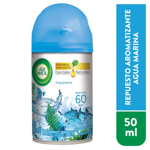 Aromatizante Air Wick Ambiental Freshmatic Acquamarina Repuesto- 250ml